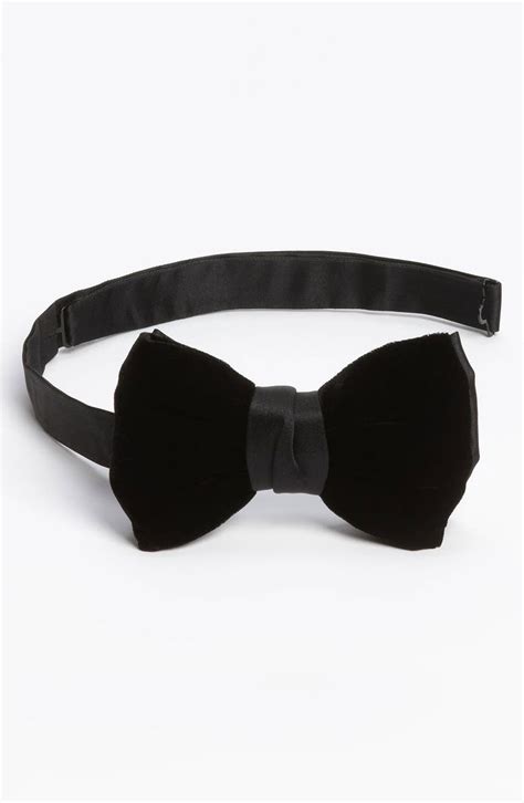 yves saint laurent velvet bow tie|YVES bow tie in velvet .